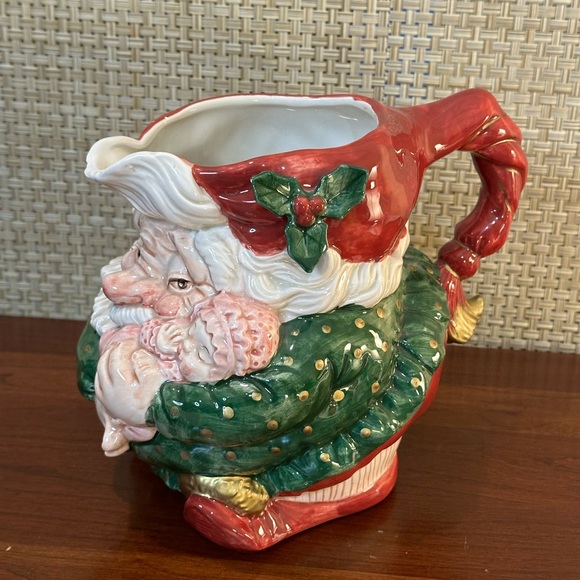 🎄🌟HP🌟VTG 1989 Fitz & Floyd Christmas Old World Elf Ceramic Pitcher - Picture 6 of 15